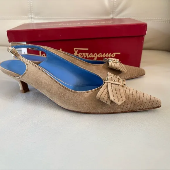 Salvatore Ferragamo DEDICA Slingback, Size 8.5