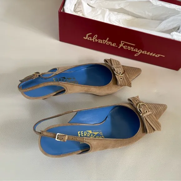 Salvatore Ferragamo DEDICA Slingback, Size 8.5