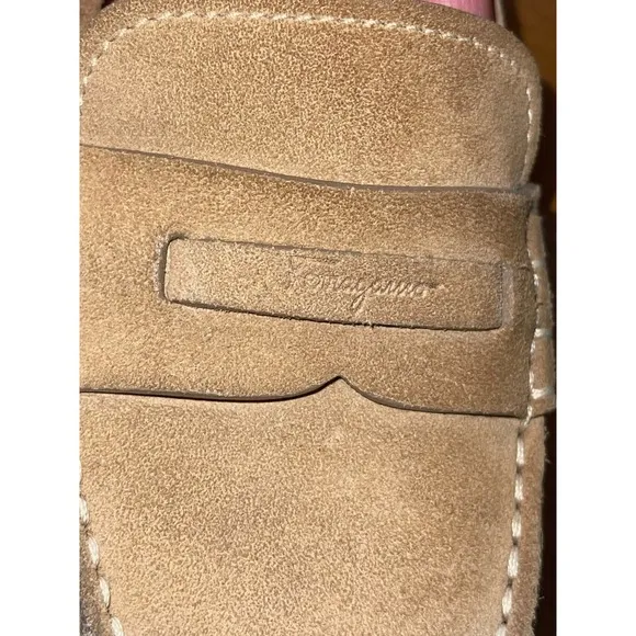 Salvatore Ferragamo Shoes Women Loafers 7.5B Florence Italy
