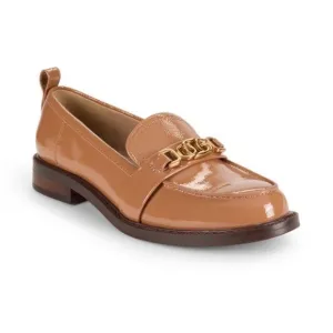 SAM EDELMAN Christy Patent Leather Loafers Camel Gold Size Women 8.5 M $150 MSRP