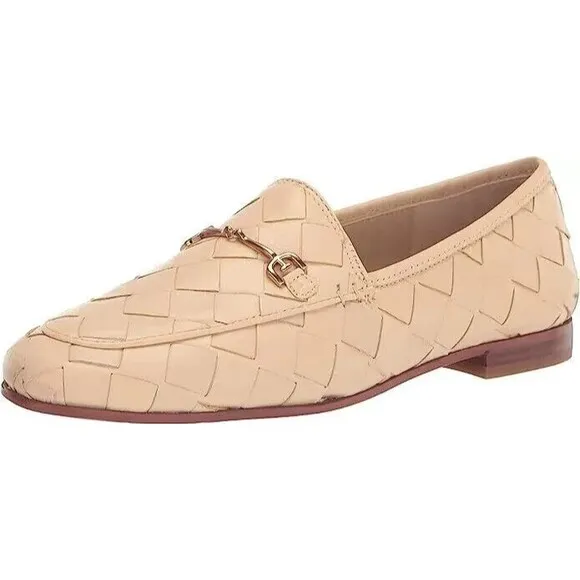 Sam Edelman Loraine Woven Women 6M Loafers Eggshell Slip-On Shoes NIB