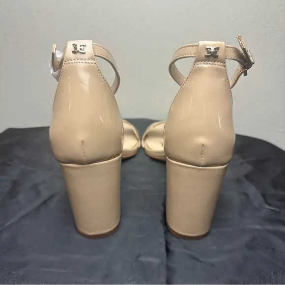 Sam Edelman Odila Classic Heeled Sandal Soft Beige Sz 10