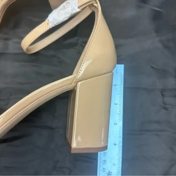 Sam Edelman Odila Classic Heeled Sandal Soft Beige Sz 10