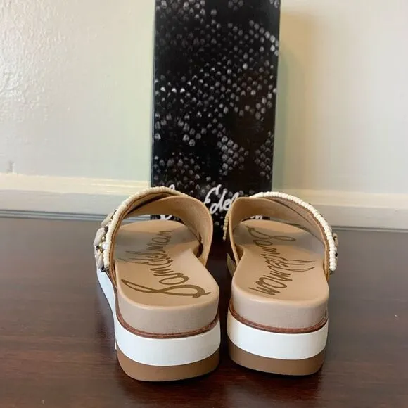 Sam Edelman slide molten gold leather size 7 and 8,5 , NWT