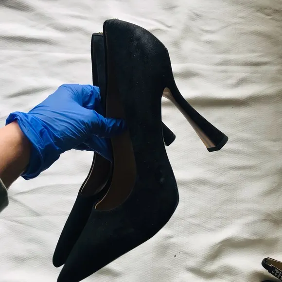 Sam Edelman suede Black Women's Pumps