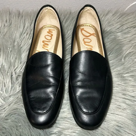 Sam Edelman Women's Leon Black Leather Loafers Size 10