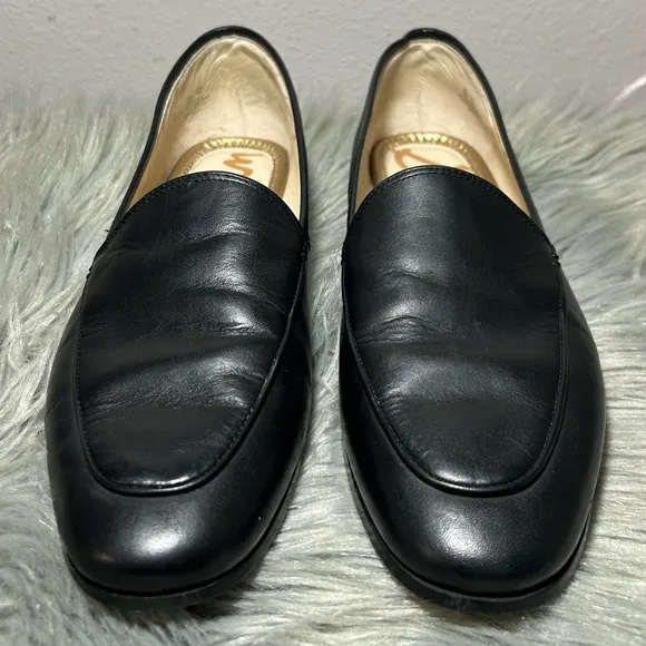 Sam Edelman Women's Leon Black Leather Loafers Size 10
