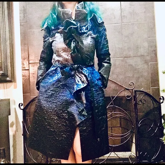 Samuel Dong Ruffles Coat
