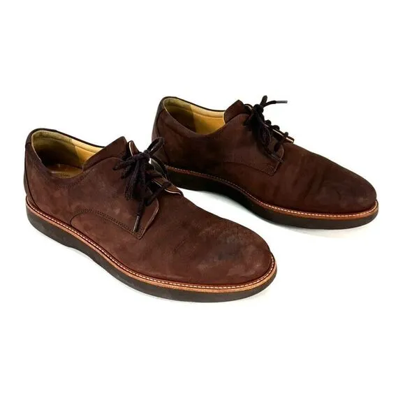 Samuel Hubbard Bucks Mens Size 10 Oxfords Shoes Brown Suede M2160-081