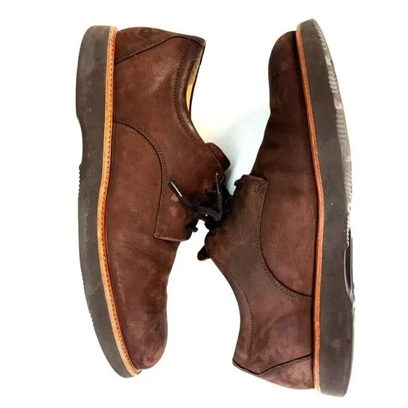 Samuel Hubbard Bucks Mens Size 10 Oxfords Shoes Brown Suede M2160-081