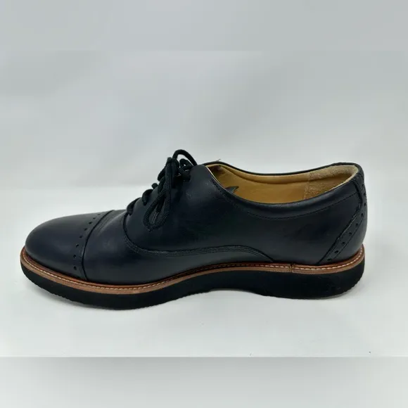 Samuel Hubbard 'Market Cap' Black Leather Comfort Dress Shoes Vibram Soles 11.5