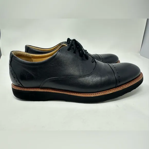 Samuel Hubbard 'Market Cap' Black Leather Comfort Dress Shoes Vibram Soles 11.5