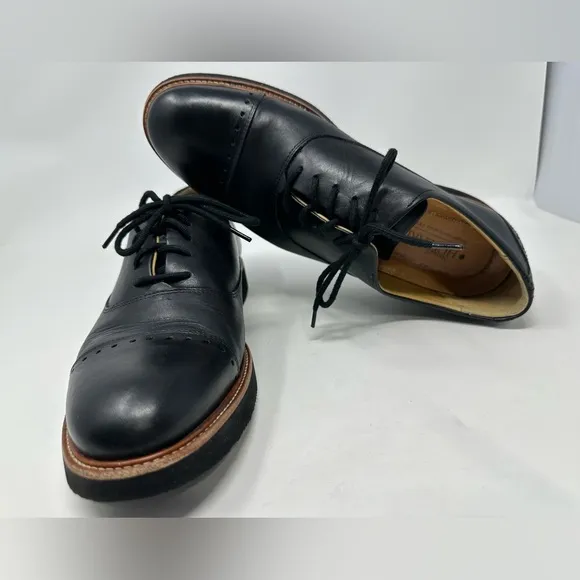 Samuel Hubbard 'Market Cap' Black Leather Comfort Dress Shoes Vibram Soles 11.5
