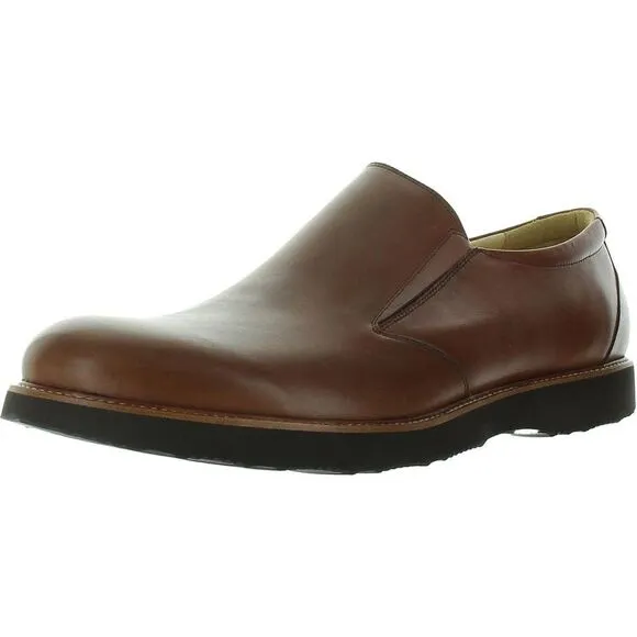 Samuel Hubbard Mens Brown Stretch Leather Slip-on Shoes New