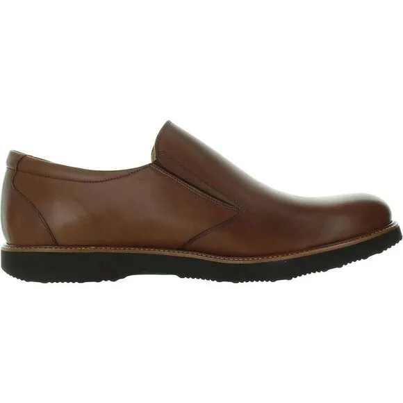 Samuel Hubbard Mens Brown Stretch Leather Slip-on Shoes New