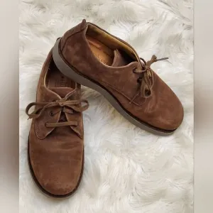 Samuel Hubbard suede lace-up Oxford shoes