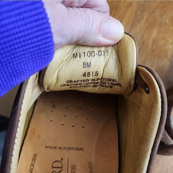 Samuel Hubbard suede lace-up Oxford shoes