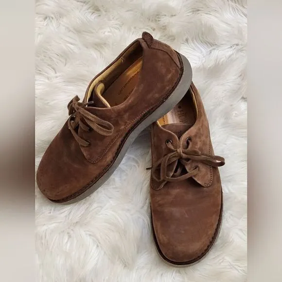 Samuel Hubbard suede lace-up Oxford shoes