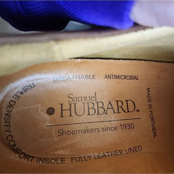 Samuel Hubbard suede lace-up Oxford shoes