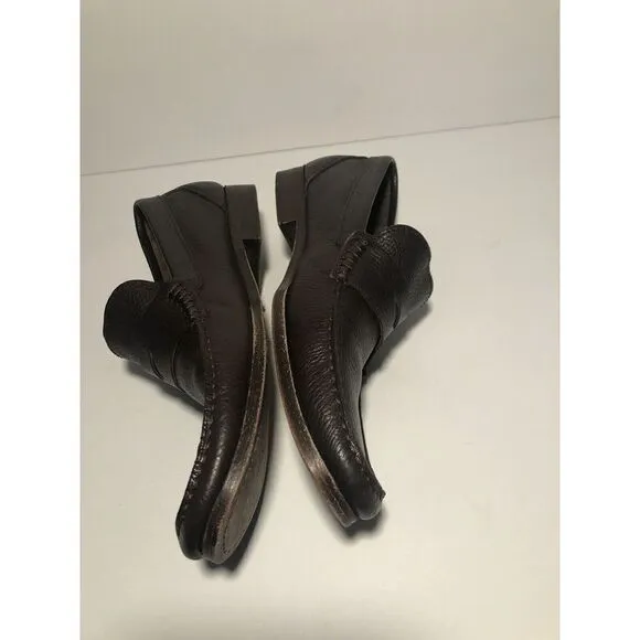 Sandrino By Sandro Moscoloni Placido Leather Penny Loafers 10.5D Shoes Brown