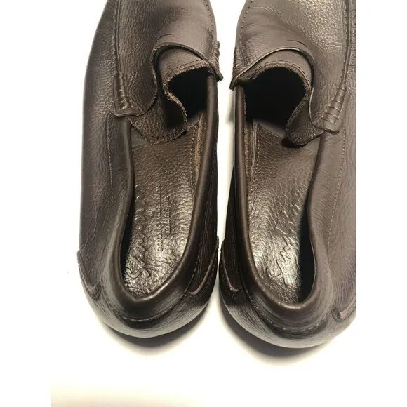 Sandrino By Sandro Moscoloni Placido Leather Penny Loafers 10.5D Shoes Brown