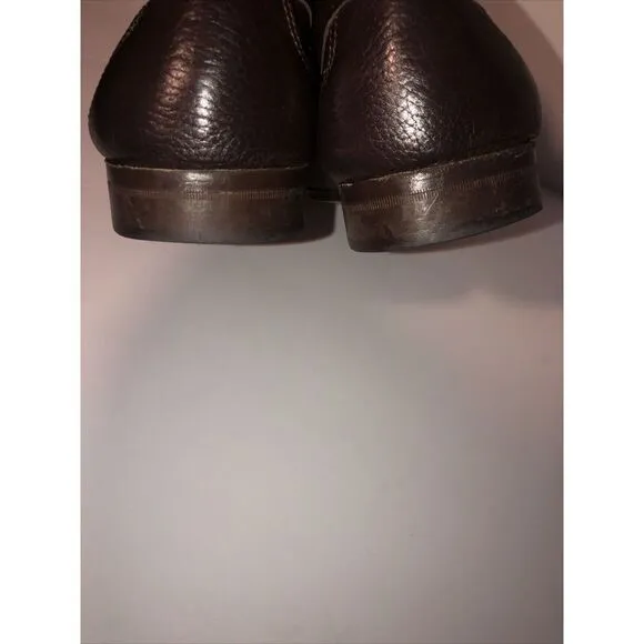 Sandrino By Sandro Moscoloni Placido Leather Penny Loafers 10.5D Shoes Brown