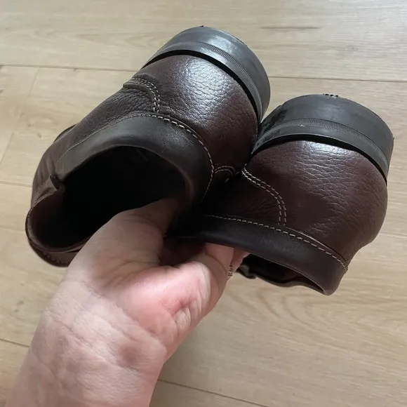 Sandro by Sandro Moscoloni BrownLeather Loafers shoes size 10.5