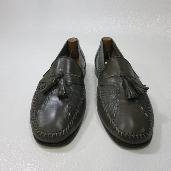 Sandro Moscoloni Made in Spain Lizard Leather Dress Moccasins Shoes Men's 11 D