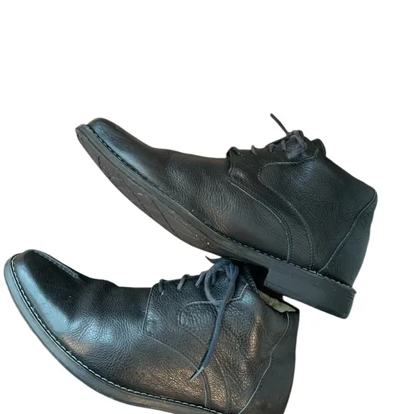 Sandro Moscoloni Men's Black Leather Shoes LIKE NEW