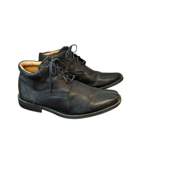 Sandro Moscoloni Men's Black Leather Shoes LIKE NEW