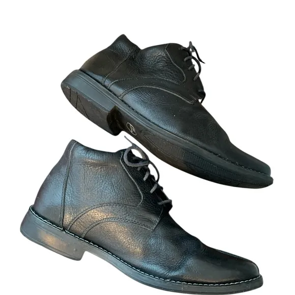 Sandro Moscoloni Men's Black Leather Shoes LIKE NEW
