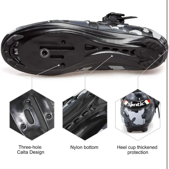 Santic Unisex Cycling Shoes Indoor Road Bike Shoes for Men and Women