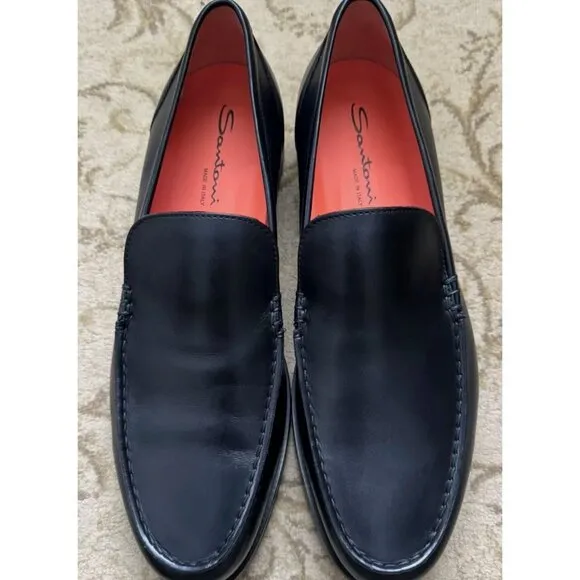 Santoni Faith Leather Loafers