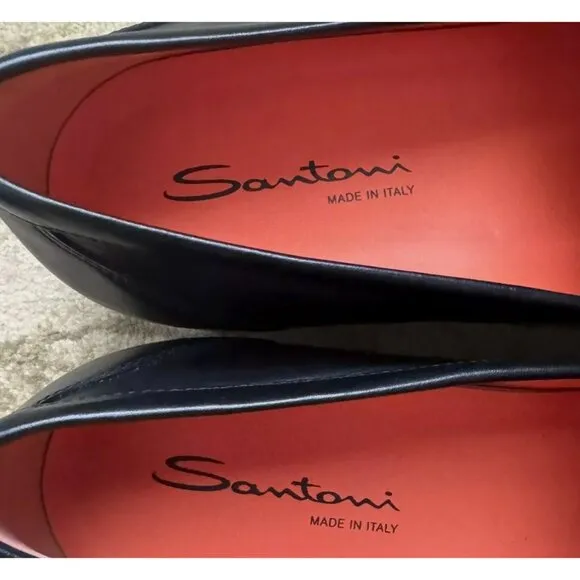 Santoni Faith Leather Loafers