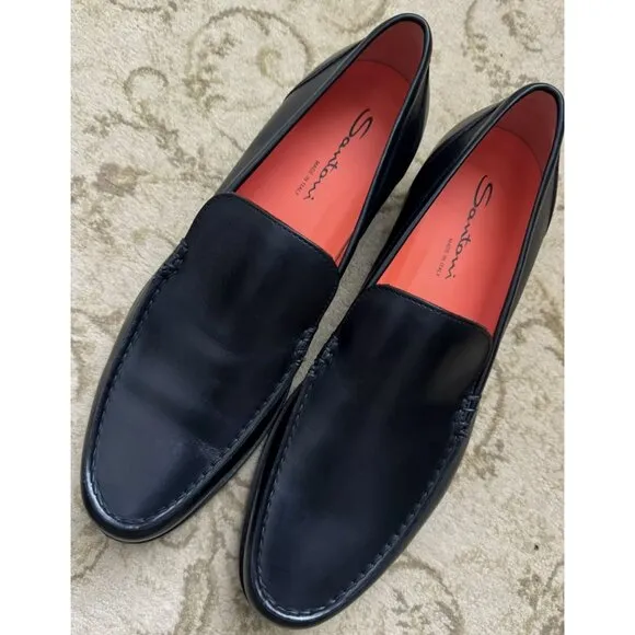 Santoni Faith Leather Loafers