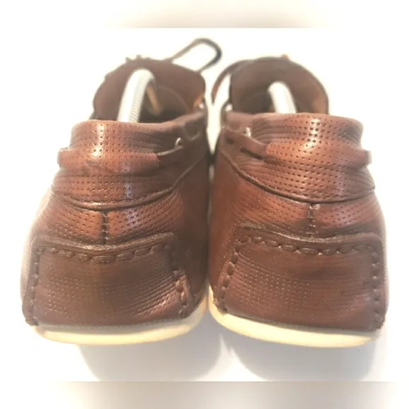 Santoni Shoes Men Size 12D Brown Leather Loafers 92235