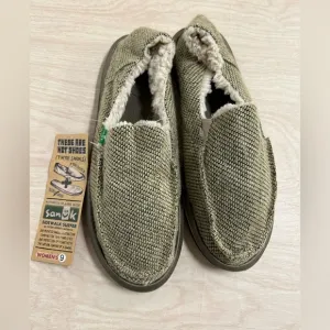 Sanuk Natural Snowfox Chill Sidewalk Surfer Shoes Women Size 9 NWT Brown Tan