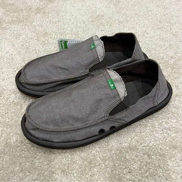 Sanuk NEW Men Pick Pocket Slip On Shoes Size 9 Brown Casual Summer,New