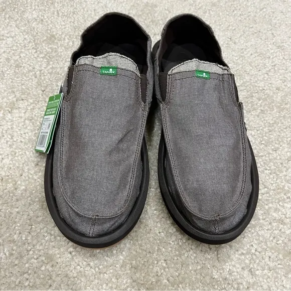 Sanuk NEW Men Pick Pocket Slip On Shoes Size 9 Brown Casual Summer,New