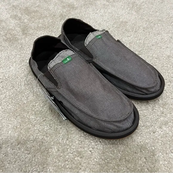 Sanuk NEW Men Pick Pocket Slip On Shoes Size 9 Brown Casual Summer,New