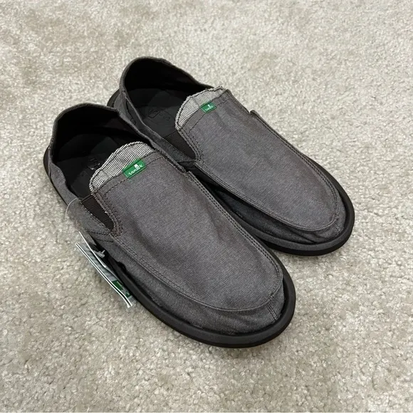 Sanuk NEW Men Pick Pocket Slip On Shoes Size 9 Brown Casual Summer,New