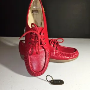 SAS RED Cranberry Bounce Loafers RARE HTF Size 9 Narrow