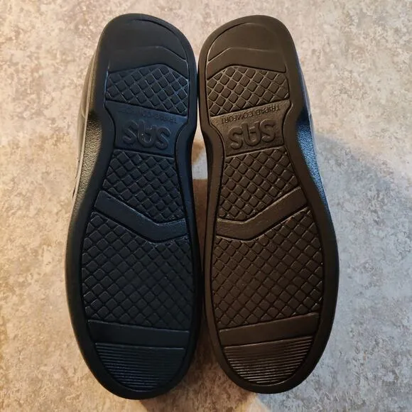 SAS Time Out Shoes Mens Size 10.5 S Black Sneaker Oxford Leather Comfort