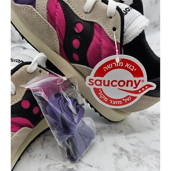 Saucony DXN Trainer Vintage Tan/Purple Men's Running Shoes Size 9.5