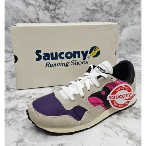 Saucony DXN Trainer Vintage Tan/Purple Men's Running Shoes Size 9.5