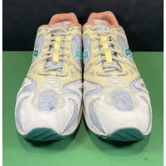 Saucony Grid Azura 2000 Felt Green Limited Edition Running Shoes | Men Size 9.5