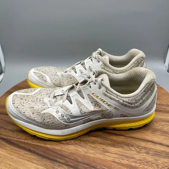 Saucony ISO Guide Shoes Mens Size 11.5 White Running Comfort Walking Sneakers
