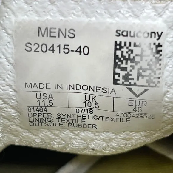 Saucony ISO Guide Shoes Mens Size 11.5 White Running Comfort Walking Sneakers