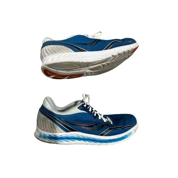 Saucony Kinvara 11 Blue Running Shoes Unisex Size 12.5 Athletic Sneakers