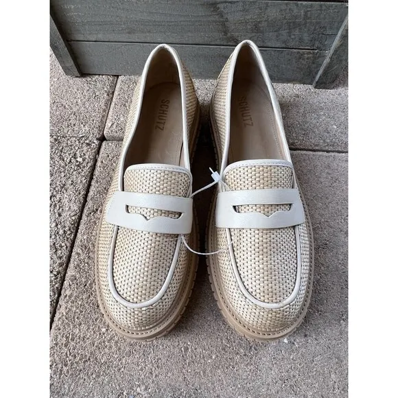 Schutz Viola Weekend Platform Loafer  Womens Shoes Size 10 Nwob